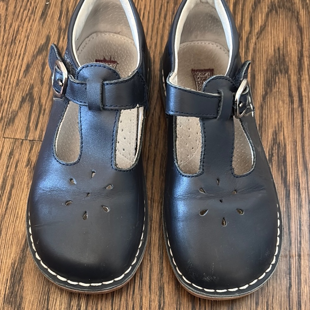 L’Amour Girls Mary Janes Navy Shoes